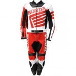 MotoGP Honda Motorbike Leather Suit 2 Pc