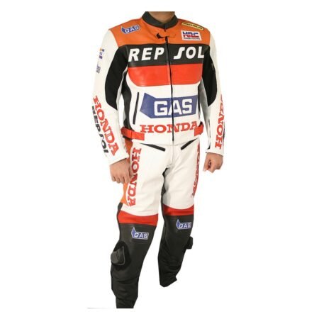 MotoGP Honda Repsol Gas Motorbike Leather Suit