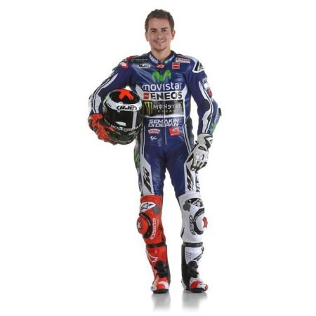 MotoGP Jorge Lorenzo Movistar Yamaha M1 Motorbike Leather Suit