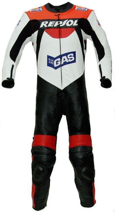 Honda Repsol Gas Motorcycle MotoGP Race Leather Suit