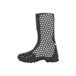 Adventure leather boots with 2 tone effect.1