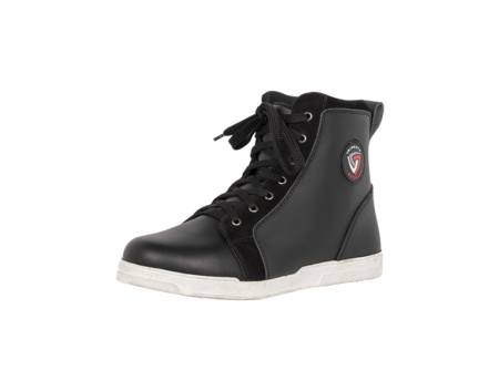 Motorbike leather sneakers for daily use in all weather