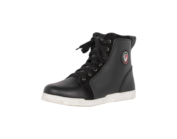 Motorbike leather sneakers for daily use in all weather