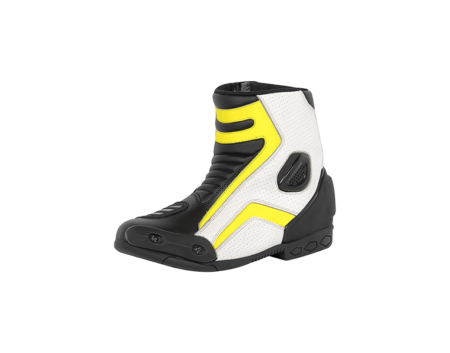 Motorcycle short racing leather boots