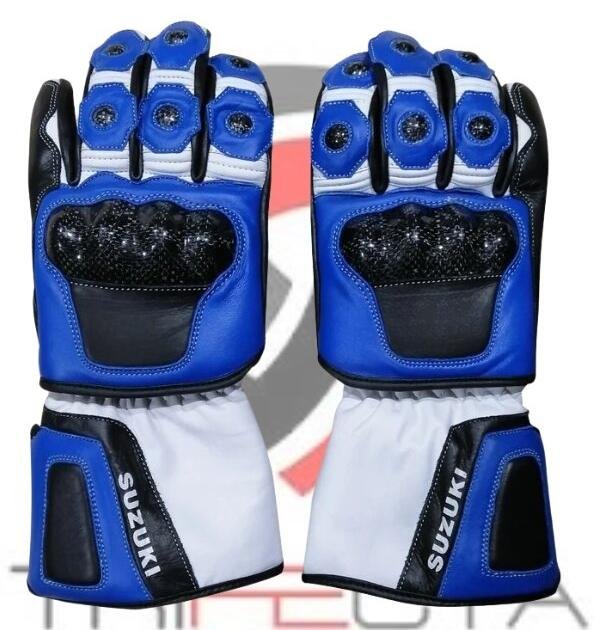 Suzuki GSXR Motorcycle Racing Gloves